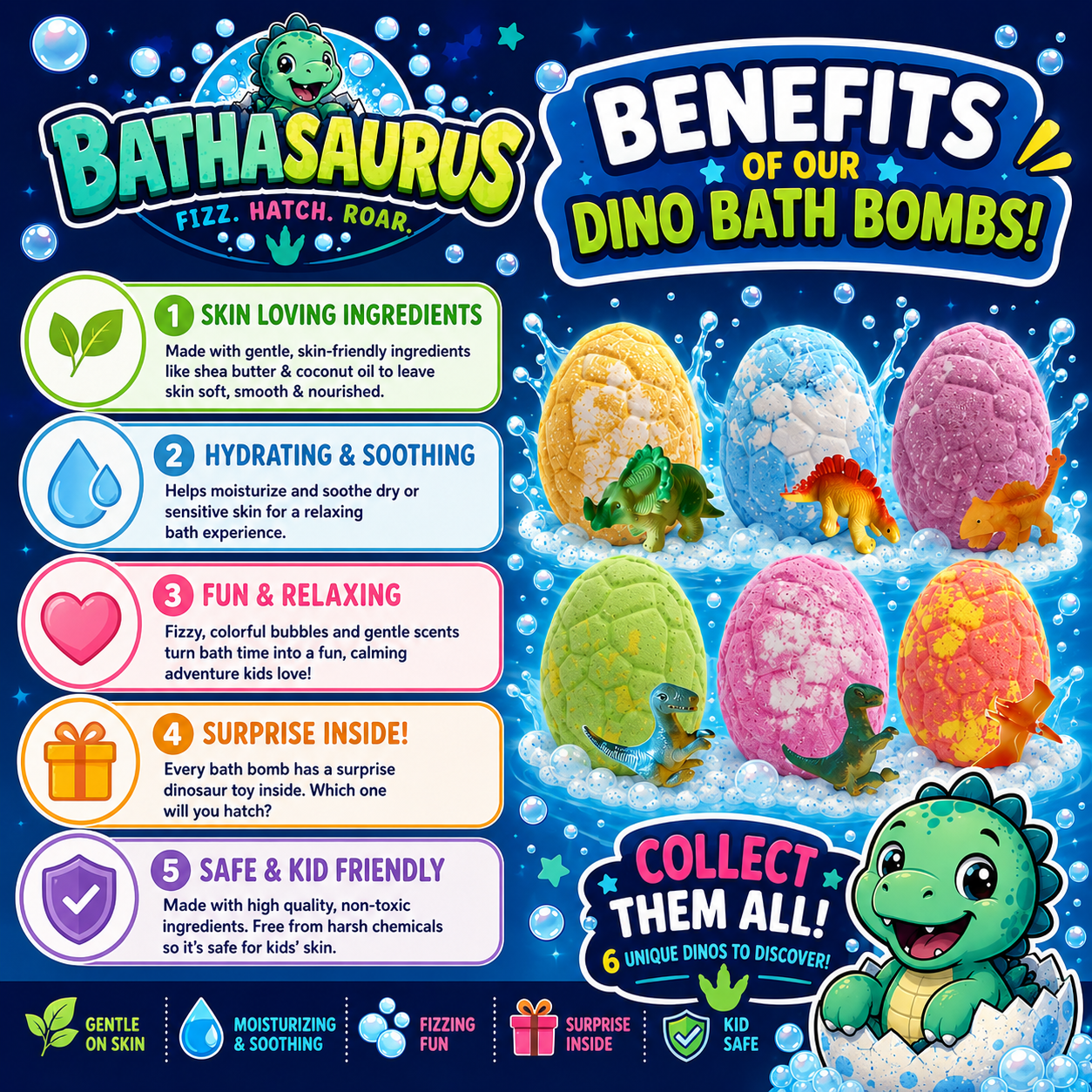 Dinosaur Bath-Bombs